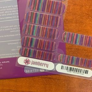 3/$25 Jamberry Stitches Away wrap!! Partial sheet!